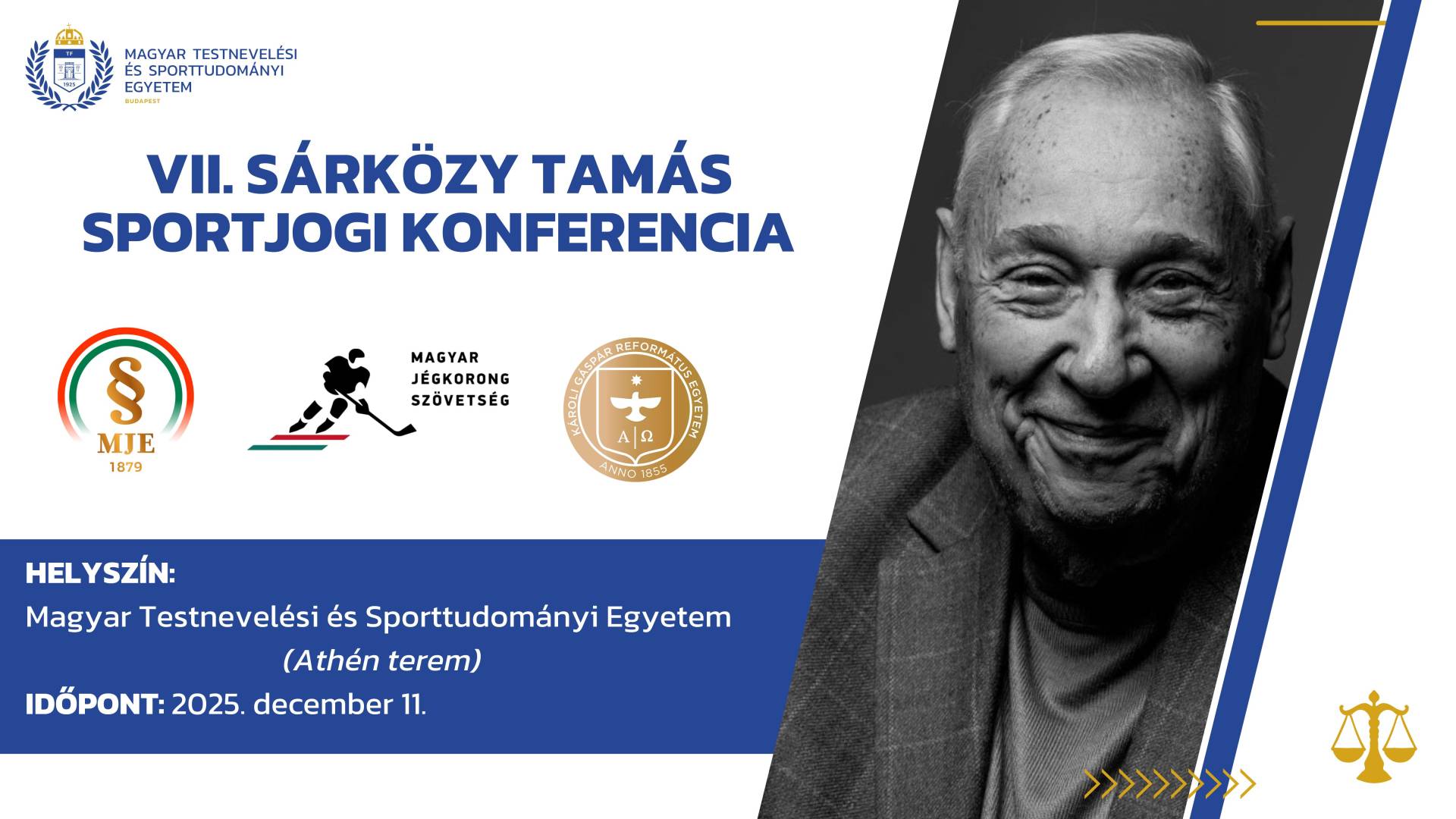 Felhívás részvételre a VII. Sárközy Tamás Sportjogi Konferencián - illusztráció